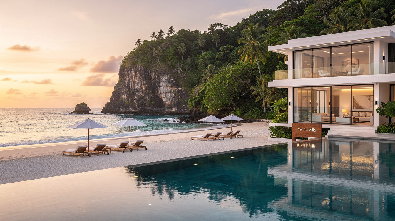 celebrity private beach
