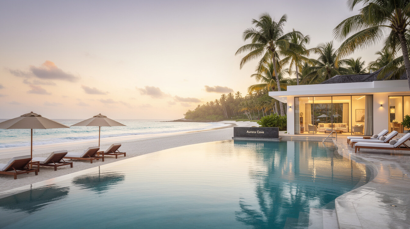 luxury resort pool